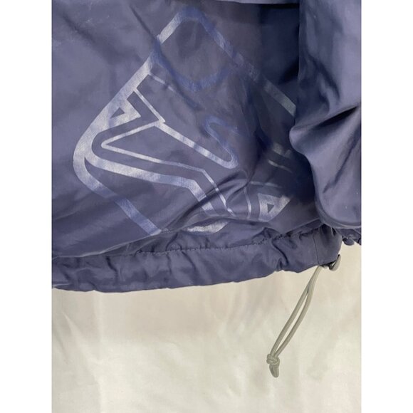 Sessions rain jacket blue black lining zip front hood elastic cuffed READ - Picture 10 of 10